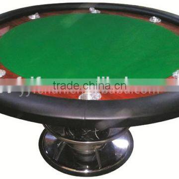 Deluxe standard round poker table, poker table for casino using