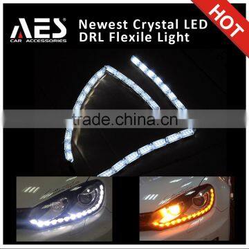 Newest design ! flexible led drl with crystal frame