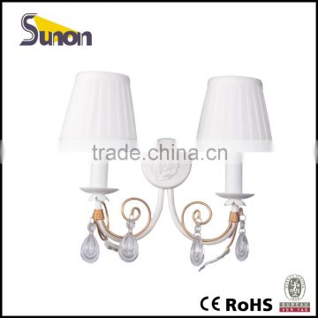 SB0895/2 2 Light European Style Wrought Iron Wall Lamp/Bedroom Decorating Indoor Lighting/Factory Price Wall Light