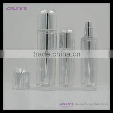 Silver Square Acrylic Cosmetic Bottles Container photo-3
