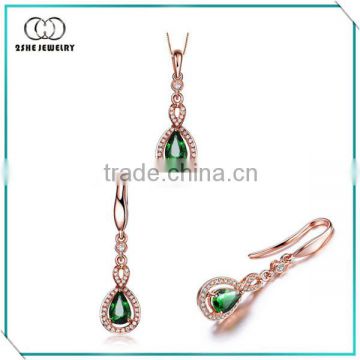 High Quality rose gold plated sterling silver jewellery set