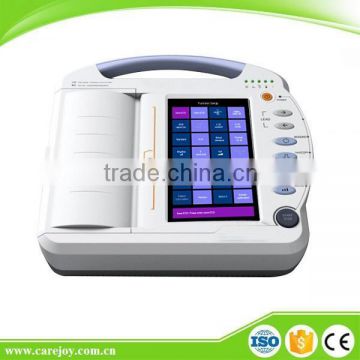 2016 new style Portable 12 channel Touch Screen ECG machine Price with ISO 9001 and 13485 with warranty of China factory-Shelly