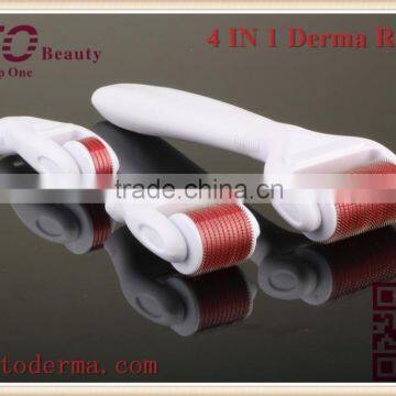 GTO Micro Needle Stainless Steel 300/720/1200 Needles 4 in 1Derma Roller With Desinfection Tank photo-3