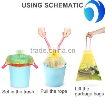 Hot selling plastic drawstring bag,drawstring garbage bag