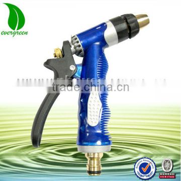 3-function electroplated zince alloy body plastic spray gun garden tool