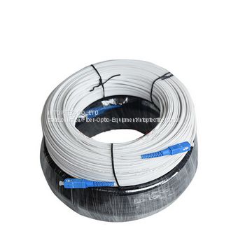 10/20/50/100/200m Outdoor Sc FTTH Drop Cable with Steel Wire Messager