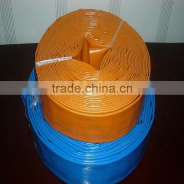 Flexible PVC High pressure water delivery hose connected with irrigation drip hose