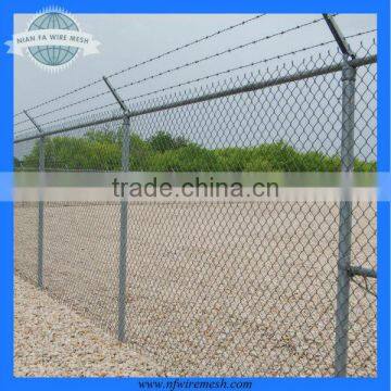 Galvanized Chain Link Security Fence/galvanized chain link mesh (Guangzhou Manufacturer)