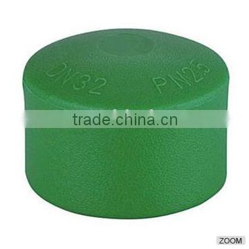 high quality green ppr pipe fiiting pipe end cap for water supply