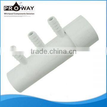 PROWAY Three outlets water distribution manifold air hose manifold PVC pipe manifold