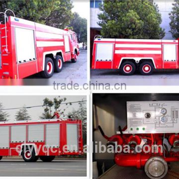 SINOTRUK HOWO 12000liter 6X4 high quality width of a fire truck