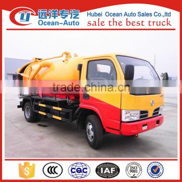 dongfeng 4 cbm vacuum sewage truck for sale