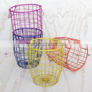New Design Multicolor Sundries Storage Basket Wholesale Cheap Wire Baskets