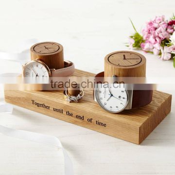 Customerize Watch Holder High Quality Solid Wood Orologio Stand Watch Ring Display Stand Wedding Gift