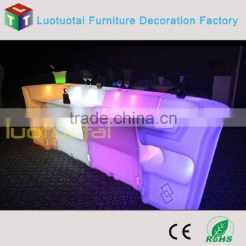 112CM High PE Plastic Big Size LED Bar Counter,Portable Bar Corner, Lighted Bar Counter LTT-BC06A photo-3