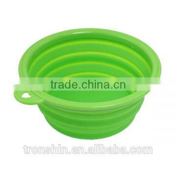 2014 new design Silicone dog pet bowl/Collapsible Silicone pet bowl