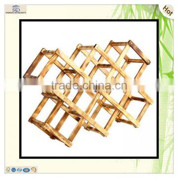 Beer Decoration Ajustable Portable Wood Wine Rack photo-5