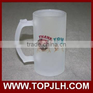 16oz Frosted Glass Sublimation Beer Mugs photo-4