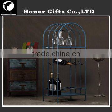 Retro Wine Bottle Holder Metal Wine Rack Decorative Vintage Wine Rack photo-3