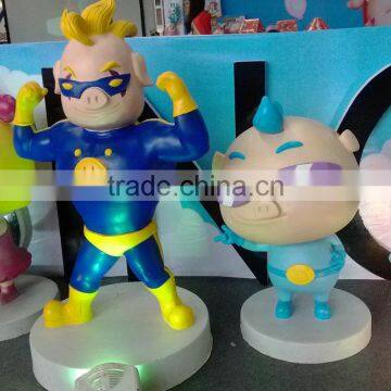 Fiber glass movie cartoon statue