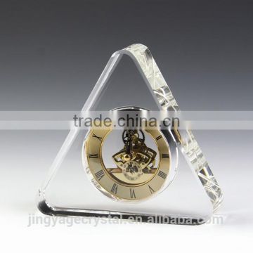 Triangle shape Personalized Crystal Clock