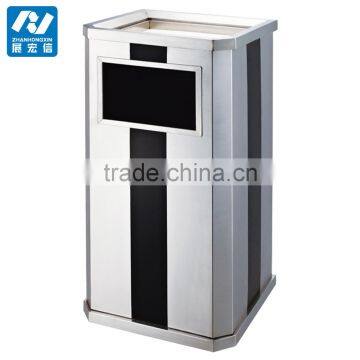 2017 Fashion Ground Ashtray Bin for Hotel Stainless Steel Coating Plated photo-2