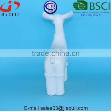 Christmas Decorations White Ceramic Deer for Table Decorations photo-5