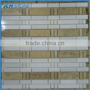 Mixed color nature marble stone mosaic tile