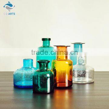 Professional handmade various design decorative glass vase sets