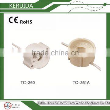 E27 Porcelain Lamp Socket Ceramic Ceiling Lamp Holder photo-3