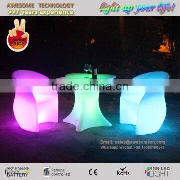 colorful white plasitc table and chairs for club (TP117)