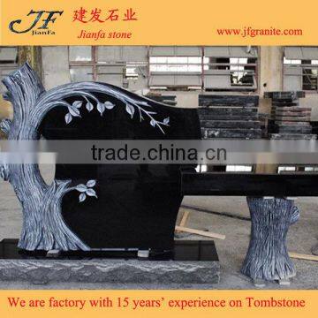 Modern Granite Tree Design Carving Monument Headstone