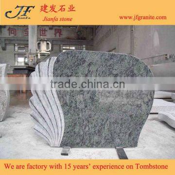 Different Colors Flower Granite Carved Beautiful Gravestone photo-4