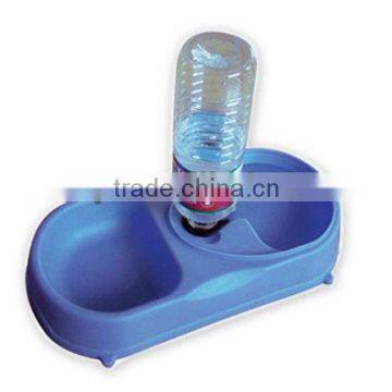 Plastic Pet Bowl 2 Section Automatic Feeding