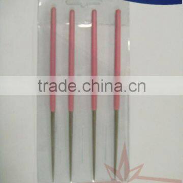 Round Diamond Needle Files with rubber shank