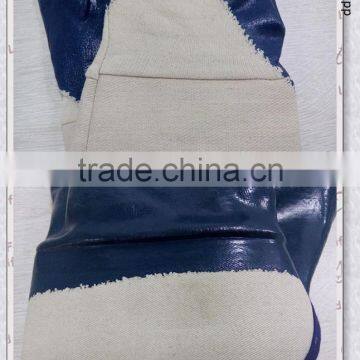 DDSAFETY 2017 Guante Nitrilo Con Puno De Seguridad O Puno Tejido Forro 100% Jersey Algodon photo-3