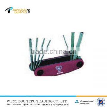 Hex key wrench folding sets