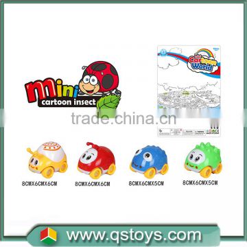 Promotional toy plastic cartoon toy pull back car