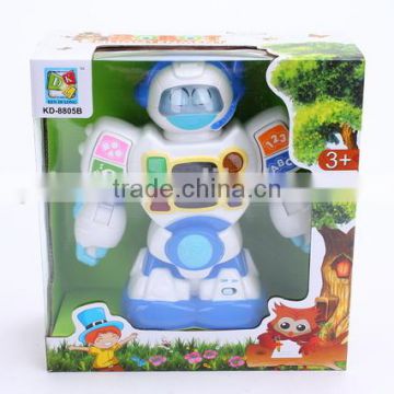 educate story learning fun ABS cartoon toy moving robot with EN71