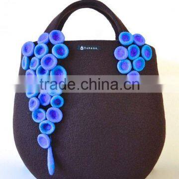 Best Selling Eco-friendly Handmade Decorated Felt Hand-bag