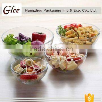 Elegant Graceful Custom Wholesale Rose Carved Footed Low Mixing Glass Bowl photo-2