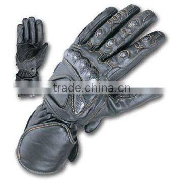 Leather Motorbike Gloves/ Professional Gloves For Bikers