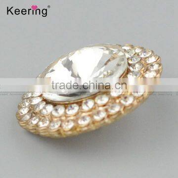 Vogue Hotsale Fashionable Round Elegant Full-rhinestone Button Pins WBK-1474 photo-2