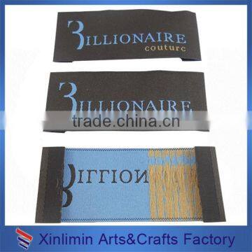 customized beatiful hot customized woven clothing printed private tag