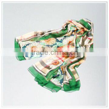 2015 Customized High Quality Silk Scarf Digital Print Porcess Service Multicolor Photo Realistic photo-1