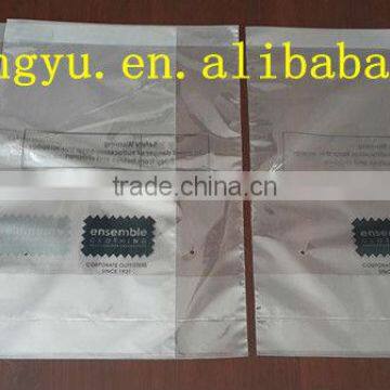 zip seal tplastic bag,high trasparentance bag ,CPP high transpaency bag for clothes,garment accessories for shirt