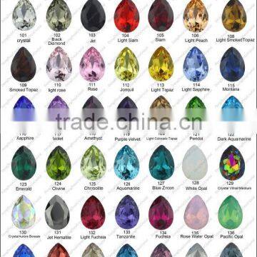 Garment Rhinestones Bead In Settings Crystal Button For Dress Sapphire Sew On Glass Stone photo-6