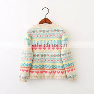 Wholesale Latest Cotton Knitting Children Kid Ugly Christmas Sweater for Girl photo-3