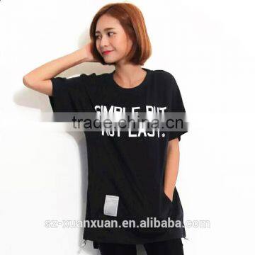 Wholesale Plain Couple Short Sleeve Letter Printing T-shirt With Pocket 2016 photo-2