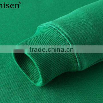 Made in China Long Sleeves Green Cvc Fleece Pullovers Men Sweatshirts photo-3